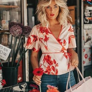 Ted Baker Melonyy Fantasia Wrap Top